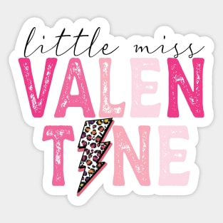 Little Miss Valentine Sticker